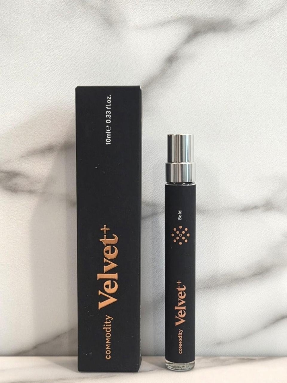 Commodity Fragrance Velvet + Bold 10ml / .33oz - NEW IN BOX Retail $34